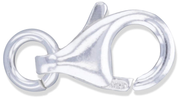 Pear Lobster Clasp – 11mm - Sterling Silver