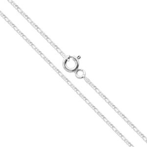 Figaro 035 - 1.25mm - Sterling Silver Figaro Chain Necklace