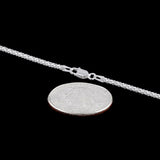 Popcorn 020 - 2mm - Sterling Silver Popcorn Chain Necklace