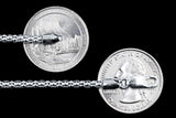 Popcorn 030 - 3mm - Sterling Silver Popcorn Chain Necklace