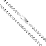 Bead Diamond-Cut 220 - 2.2mm - Sterling Silver Bead Diamond-Cut Chain Necklace