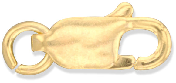 Lobster Claw Clasp – Gold Plated - 9mm - Sterling Silver