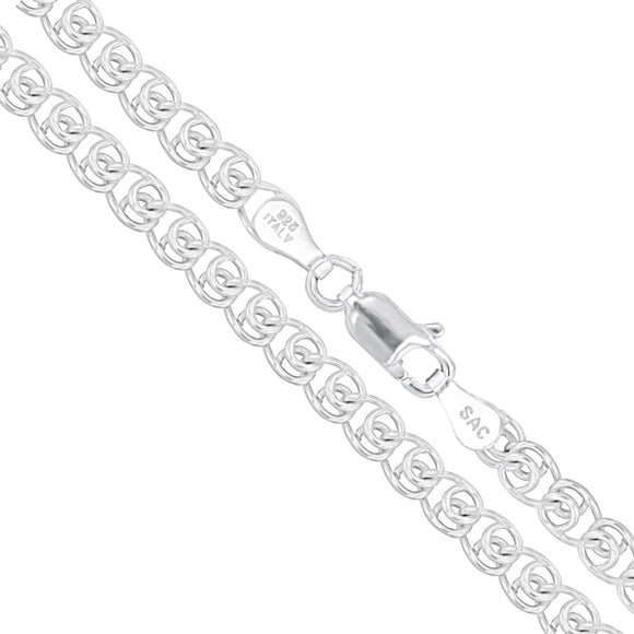 Love 050 - 3.5mm - Sterling Silver Love Chain Necklace