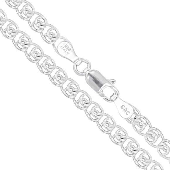 Love 070 - 4.8mm - Sterling Silver Love Chain Necklace