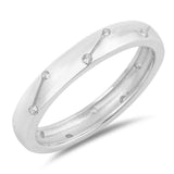 Clear CZ Eternity Sparkle Wedding Ring New .925 Sterling Silver Band Sizes 5-10