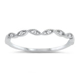 Clear CZ Marquise Halo Sparkle Dainty Ring .925 Sterling Silver Band Sizes 3-10