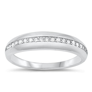 Sterling Silver White CZ Ring