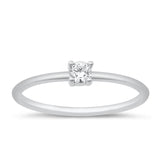 Sterling Silver Clear CZ Ring