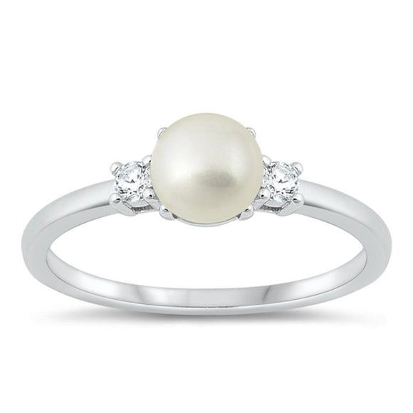 Sterling Silver Freshwater Pearl Ring