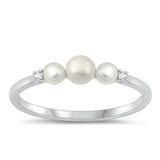 Sterling Silver Freshwater Pearl Ring