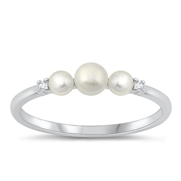 Sterling Silver Freshwater Pearl Ring