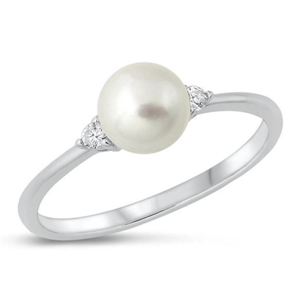 Sterling Silver Freshwater Pearl Ring