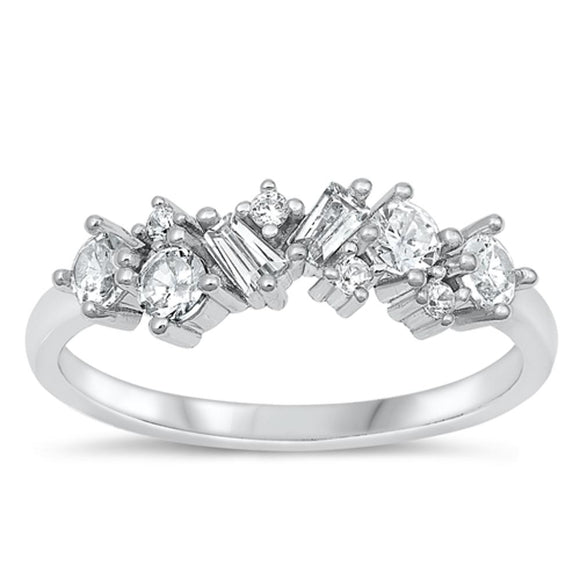 Sterling Silver White CZ Ring