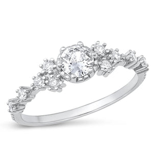 Sterling Silver White CZ Ring