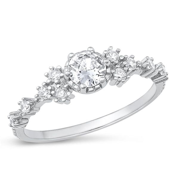 Sterling Silver White CZ Ring