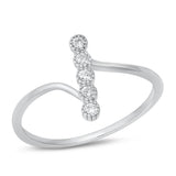 Sterling Silver Clear CZ Ring