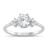 Sterling Silver Clear CZ Ring