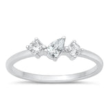 Sterling Silver Clear CZ Ring