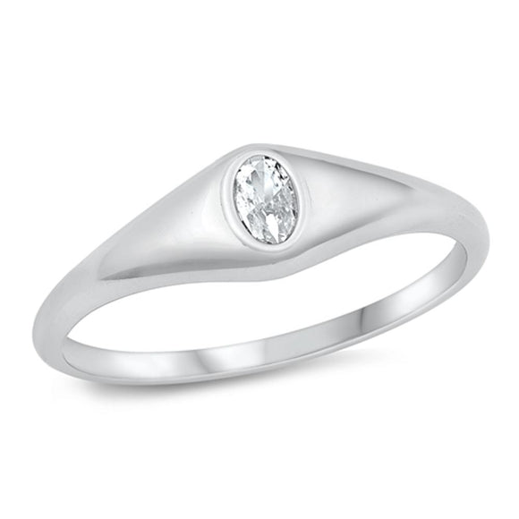 Sterling Silver White CZ Ring