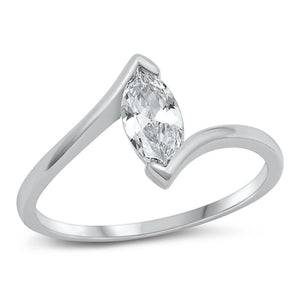 Sterling Silver White CZ Ring