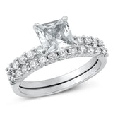 Sterling Silver Clear CZ Ring