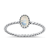 Sterling Silver Moonstone Ring