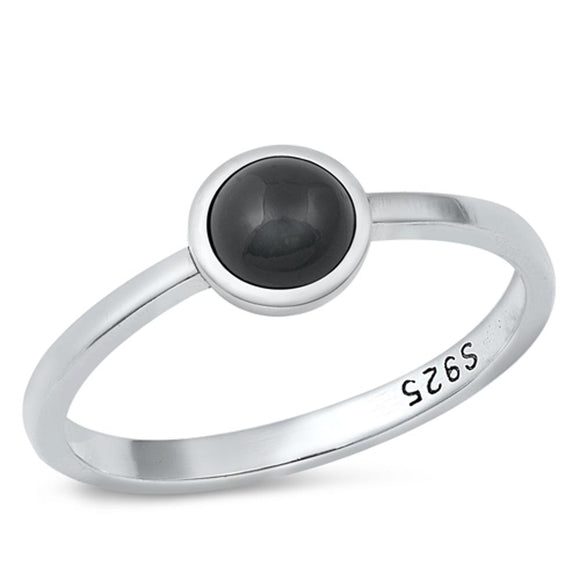 Sterling Silver Black Onyx Ring