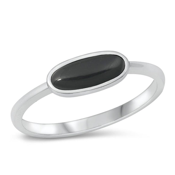 Sterling Silver Black Onyx Ring