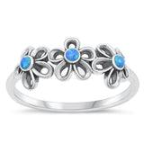 Sterling Silver Flower Ring