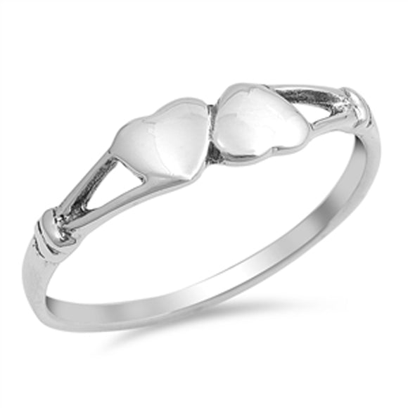 Infinity Heart Purity Promise Love Ring New .925 Sterling Silver Band Sizes 4-9