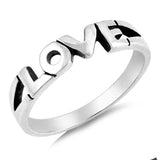 Love Purity Promise Girlfriend Ring New .925 Sterling Silver Band Sizes 3-10