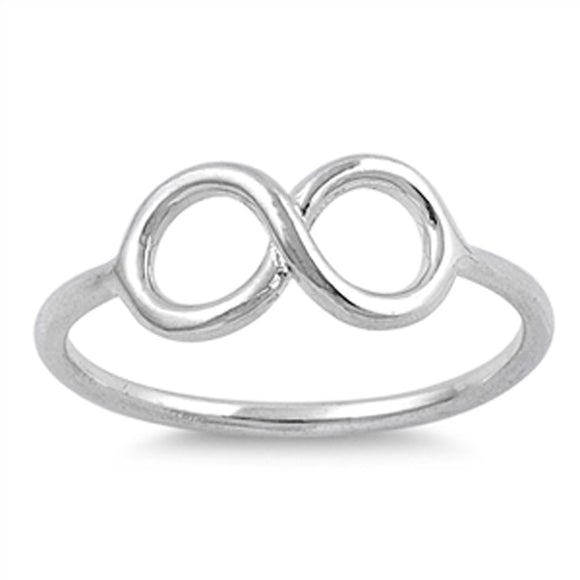 Criss Cross Infinity Love Knot Ring New .925 Sterling Silver Band Sizes 3-10