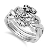 Women's Infinity Knot Owl Fashion Ring New .925 Sterling Silver Band Sizes 5-10