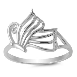 Girl's Butterfly Cute Fashion Ring New .925 Sterling Silver Band Sizes 4-10