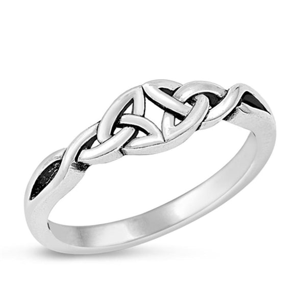 Celtic Knot Wholesale Ring New .925 Sterling Silver Band Sizes 4-10