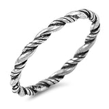Rope Eternity Braid Bali Thumb Ring New .925 Sterling Silver Band Sizes 2-13