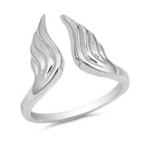 Open Wings Flames Ring New .925 Sterling Silver Band Sizes 5-10