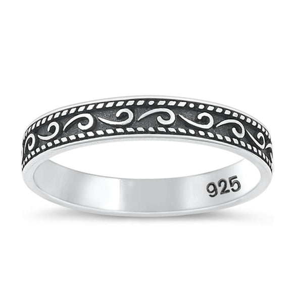 Eternity Celtic Design Wedding Ring New .925 Sterling Silver Band Sizes 4-10