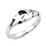 Star Moon Universe Space Fashion Ring New .925 Sterling Silver Band Sizes 5-10