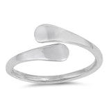 Open Loop Fashion Cute Simple Fun Ring New .925 Sterling Silver Band Sizes 4-10