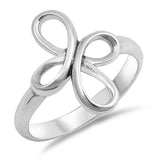 Swirl Infinity Cross Knot Thumb Ring New .925 Sterling Silver Band Sizes 4-10