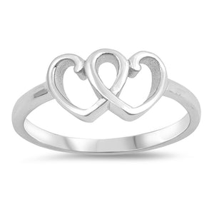 Infinity Love Heart Promise Purity Ring New .925 Sterling Silver Band Sizes 3-10