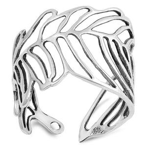 Sterling Silver Leaf Ring