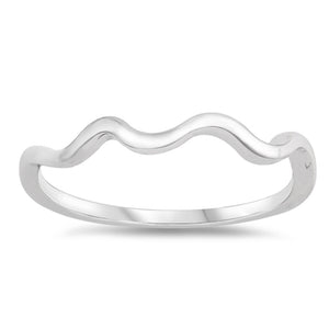 Sterling Silver Wave Ring