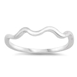 Sterling Silver Wave Ring