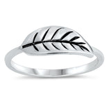 Oxidized Leaf Tree Nature Boho Ring New .925 Sterling Silver Band Sizes 4-10