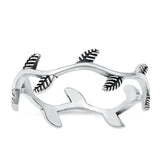 Olive Branch Peace Leaves Wholesale Ring .925 Sterling Silver Band Sizes 4-10