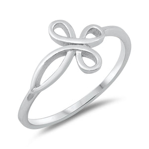 Infinity Love Knot Cross Filigree Ring New .925 Sterling Silver Band Sizes 4-10