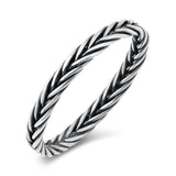 Simple Celtic Braid Knot Ring New .925 Sterling Silver Band Sizes 5-10