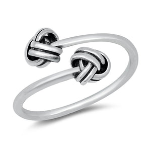 Wholesale Bold Open Knot Ring New .925 Sterling Silver Band Sizes 5-10